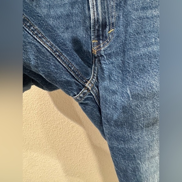 Lucky Brand Lucky Legend Patchwork Mid Rise Boy Denim Hemp Cotton Blue Jeans 28 - Picture 5 of 16